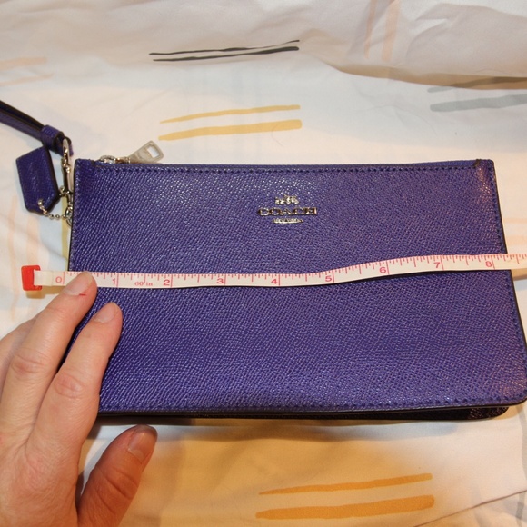Coach Double-zip Wristlet/Clutch - Purple - Picture 9 of 11